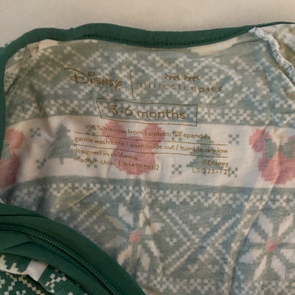 Little Sleepies Mickey Fair Isle Zippy - Picture 6 of 7